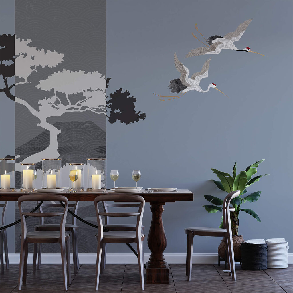Cranes in Flight — interior 1