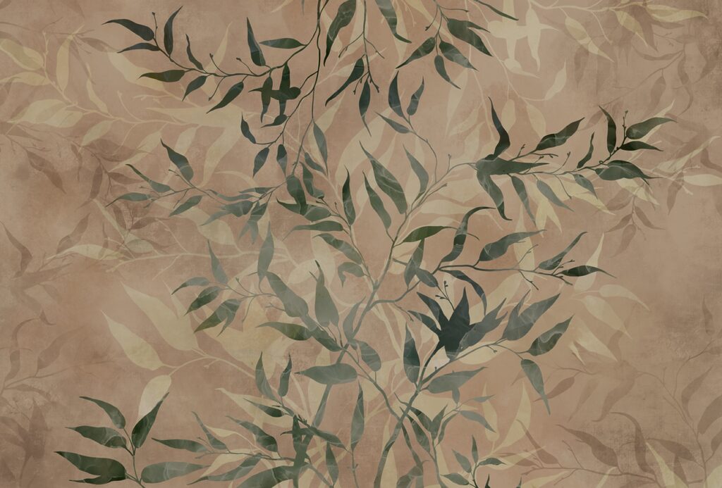 Leaves on Plaster — full design