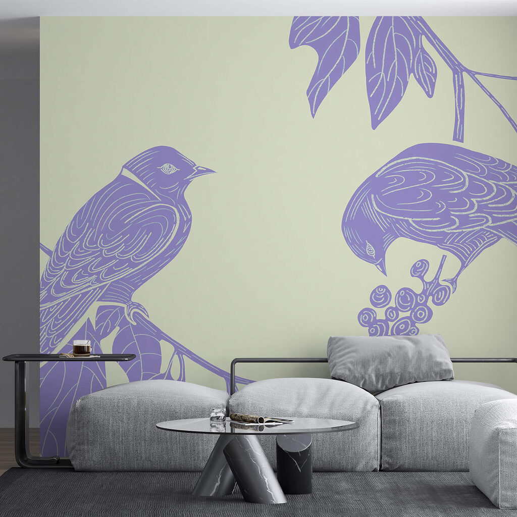 Birdsong Branches in an interior