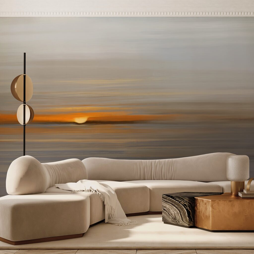 Sun between paint strokes — interior 1