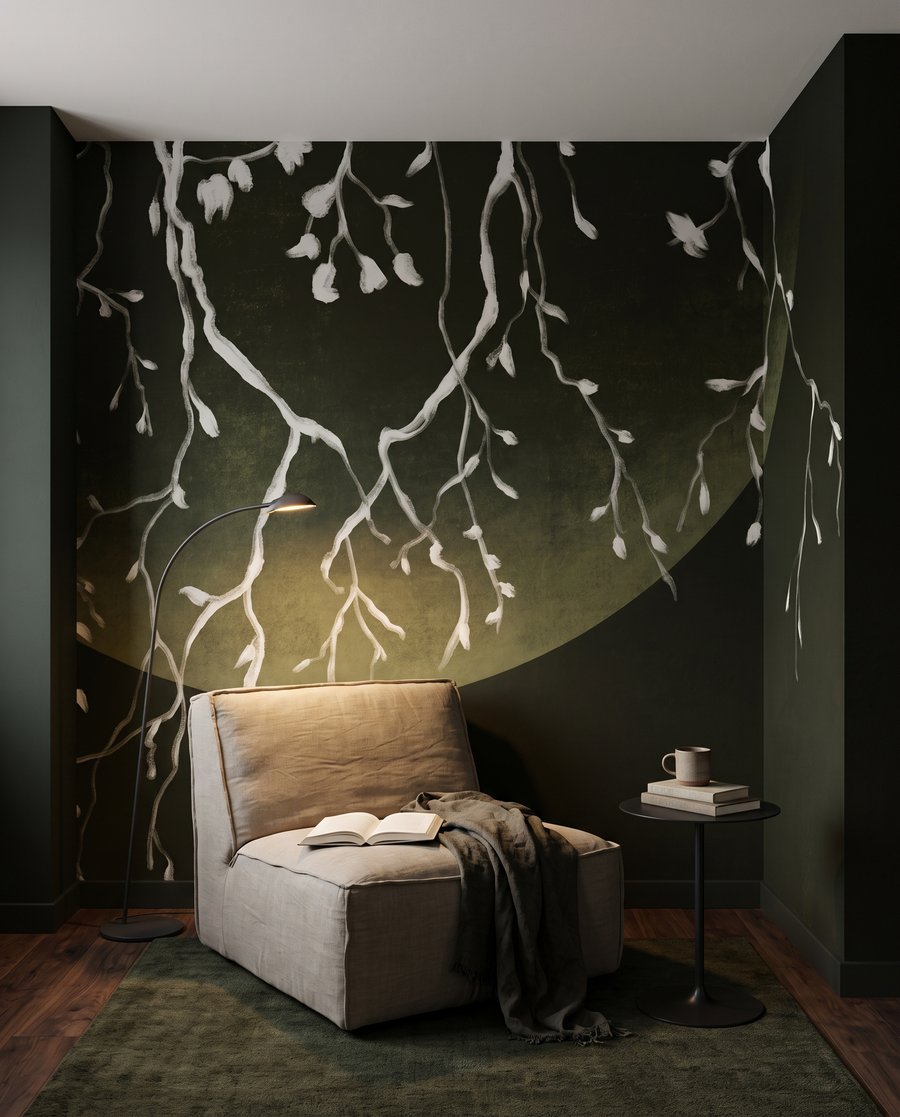 Branches by Moonlight in an interior