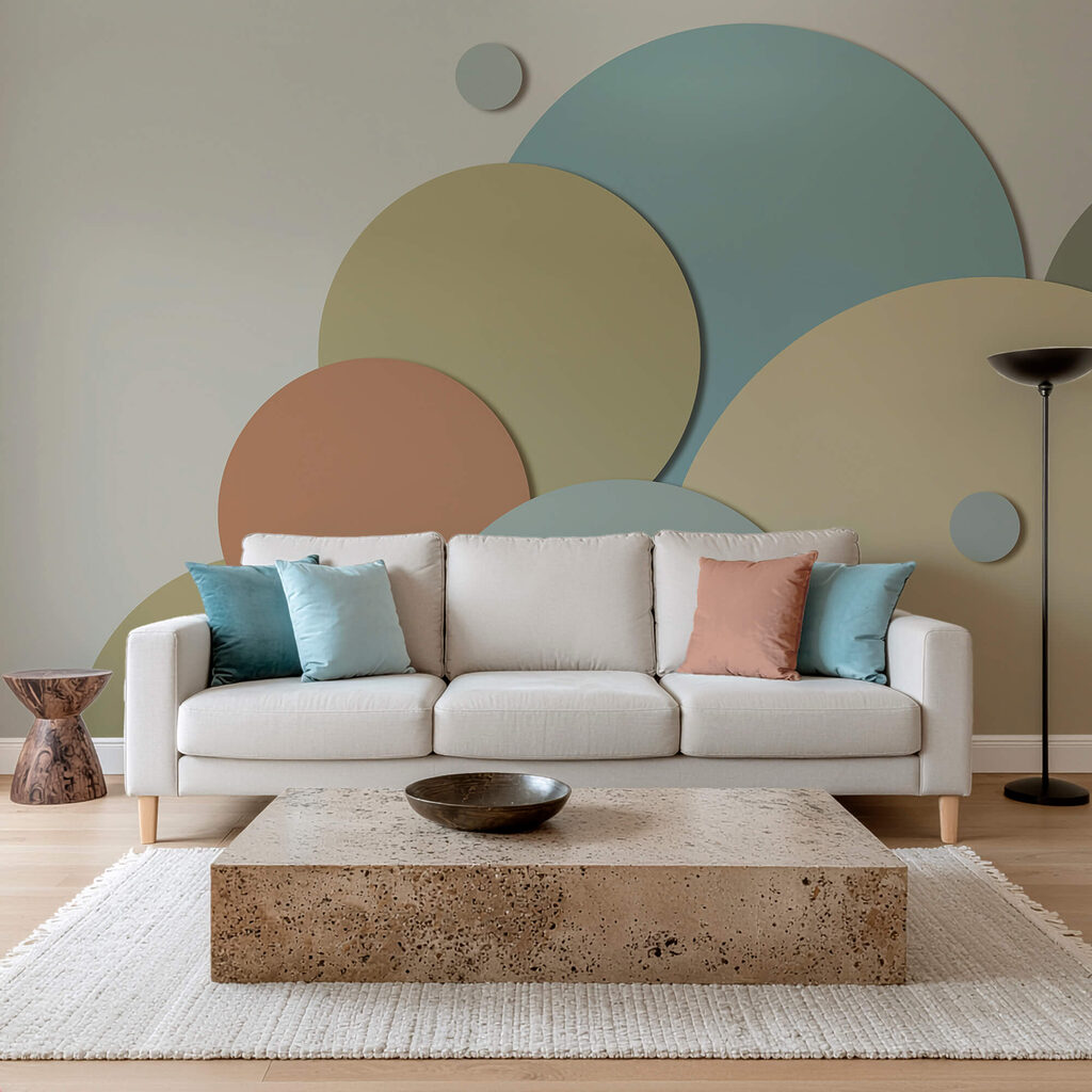 Circles in Colour in an interior