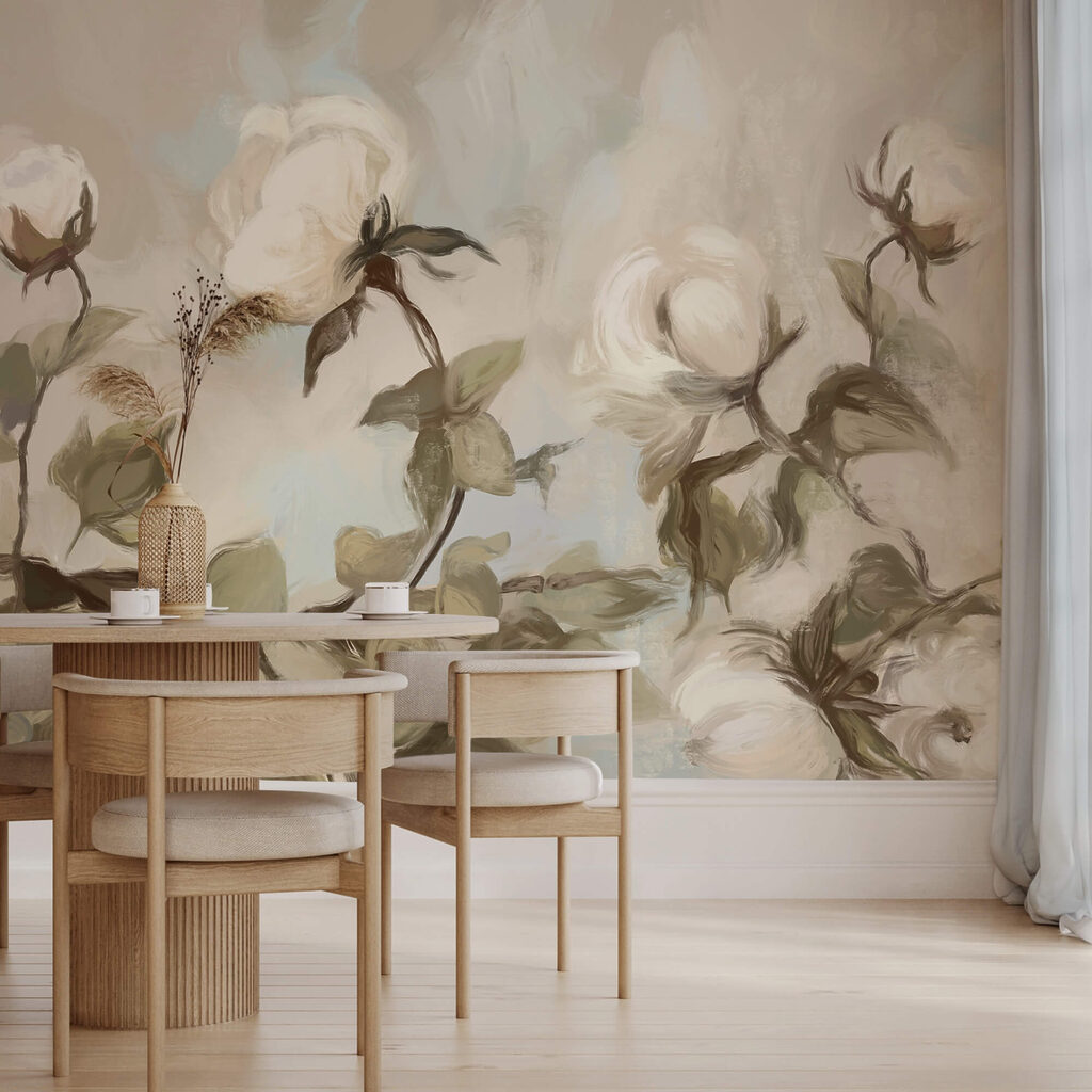 White Petal Study in an interior