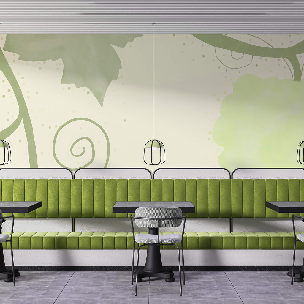 Grape vines in green — interior 3