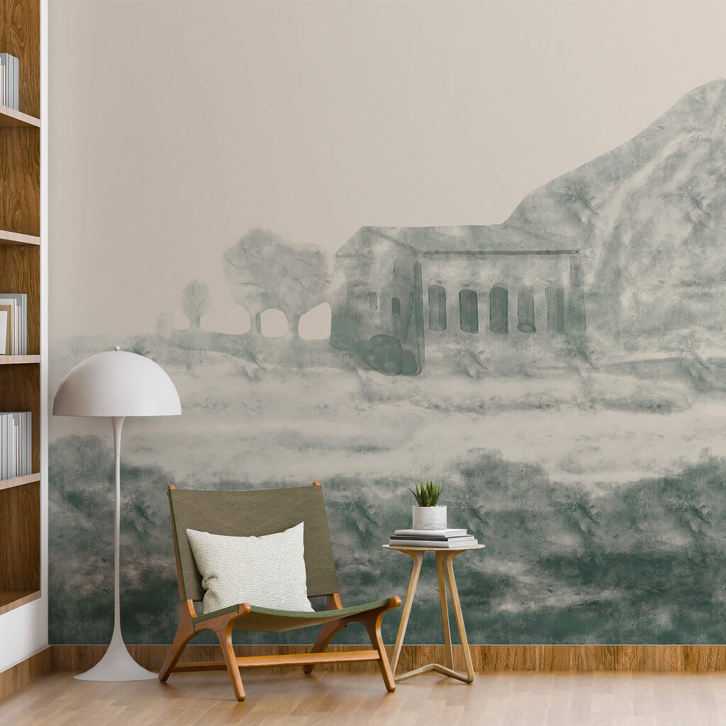 Ruins in the Mountains in an interior