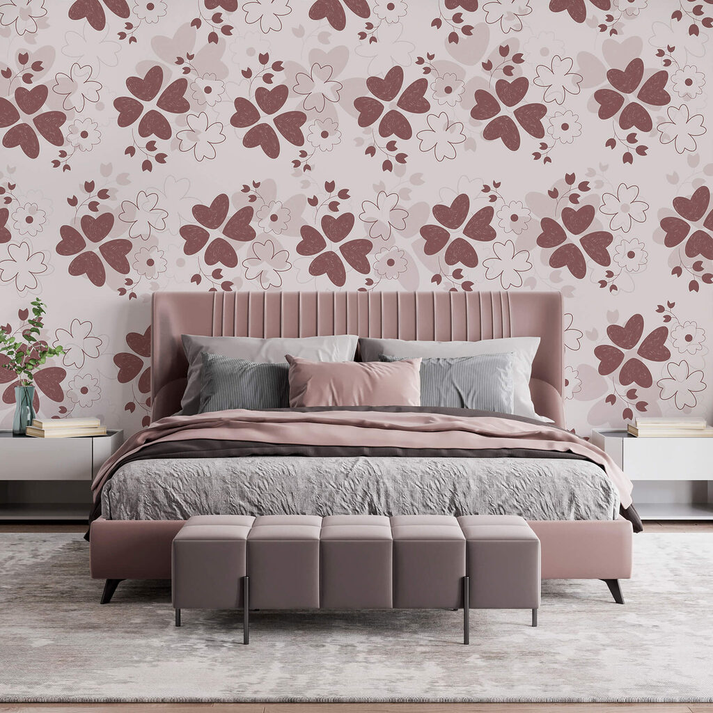 Small pink flowers drifting — interior 2