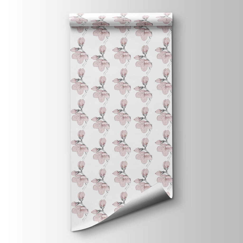 Pink blossoms in rows — product view
