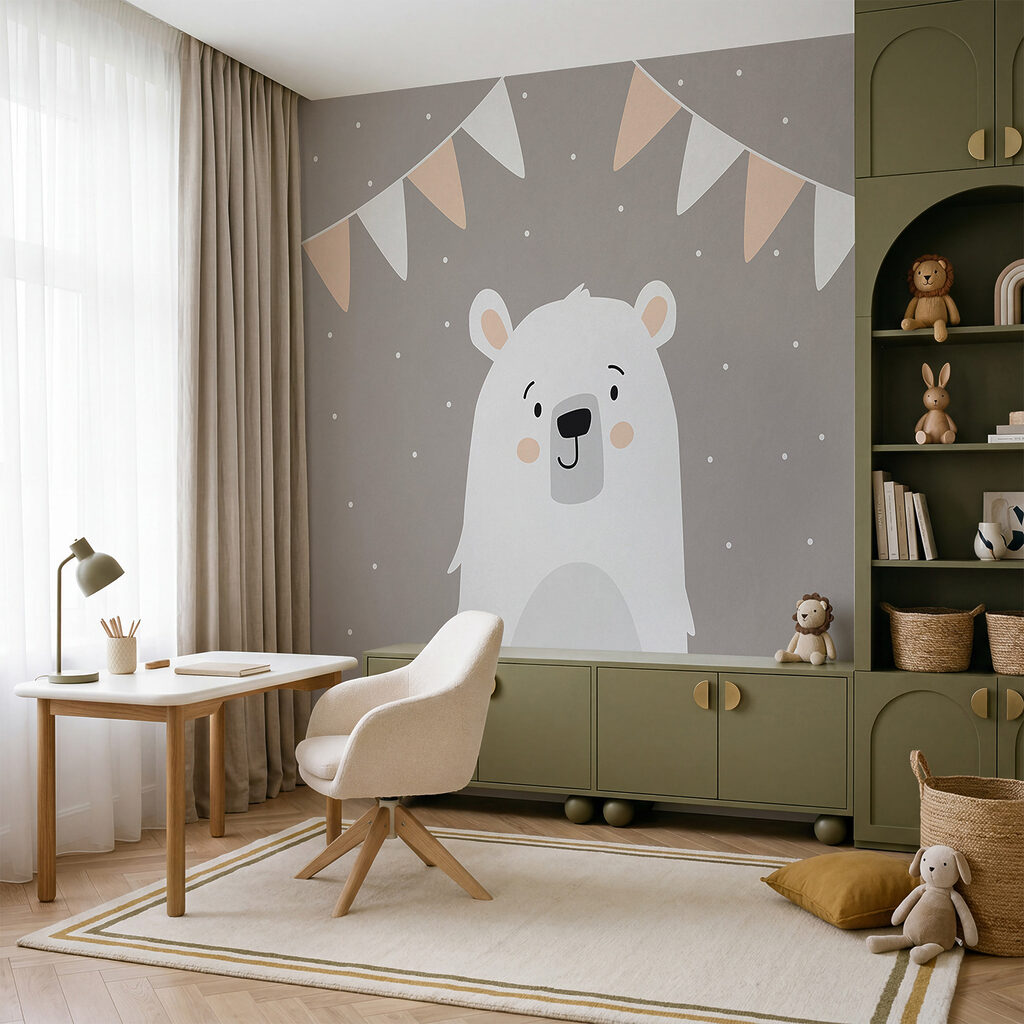 Bear Celebration in an interior