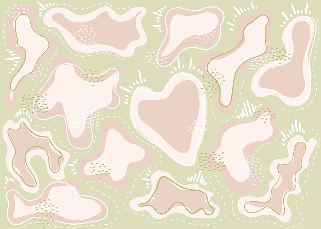 Playful Wiggly Shapes — full design
