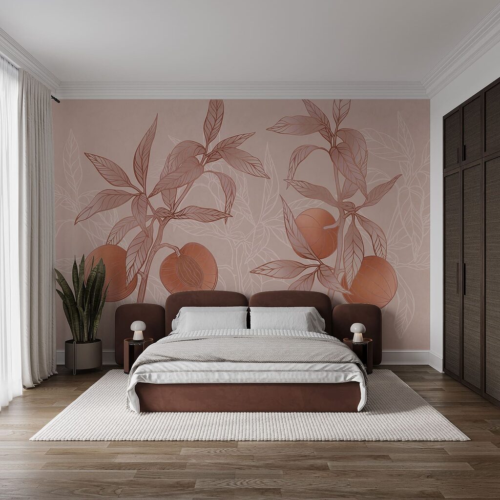 Apricot Branches in an interior