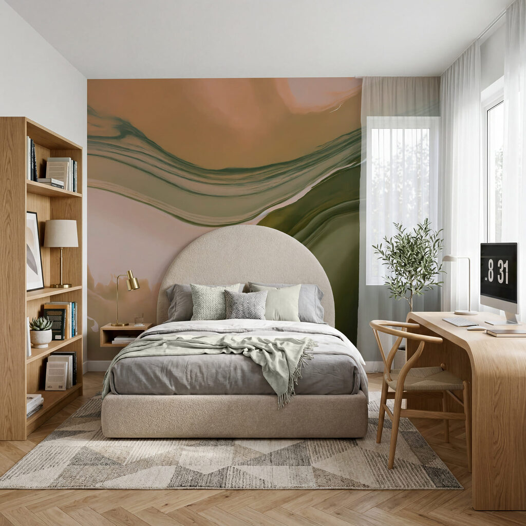 Flowing Earth in an interior