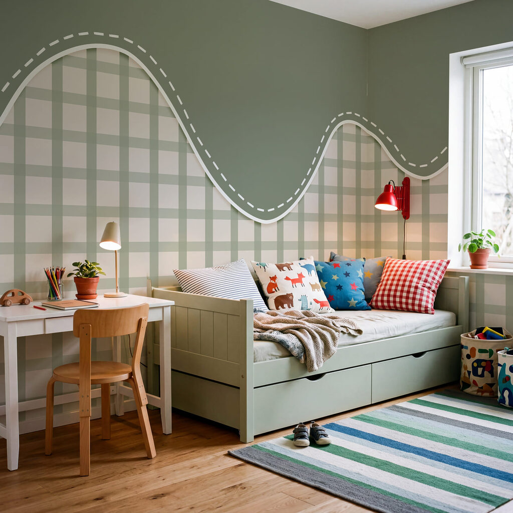 Gingham Waves — interior 3