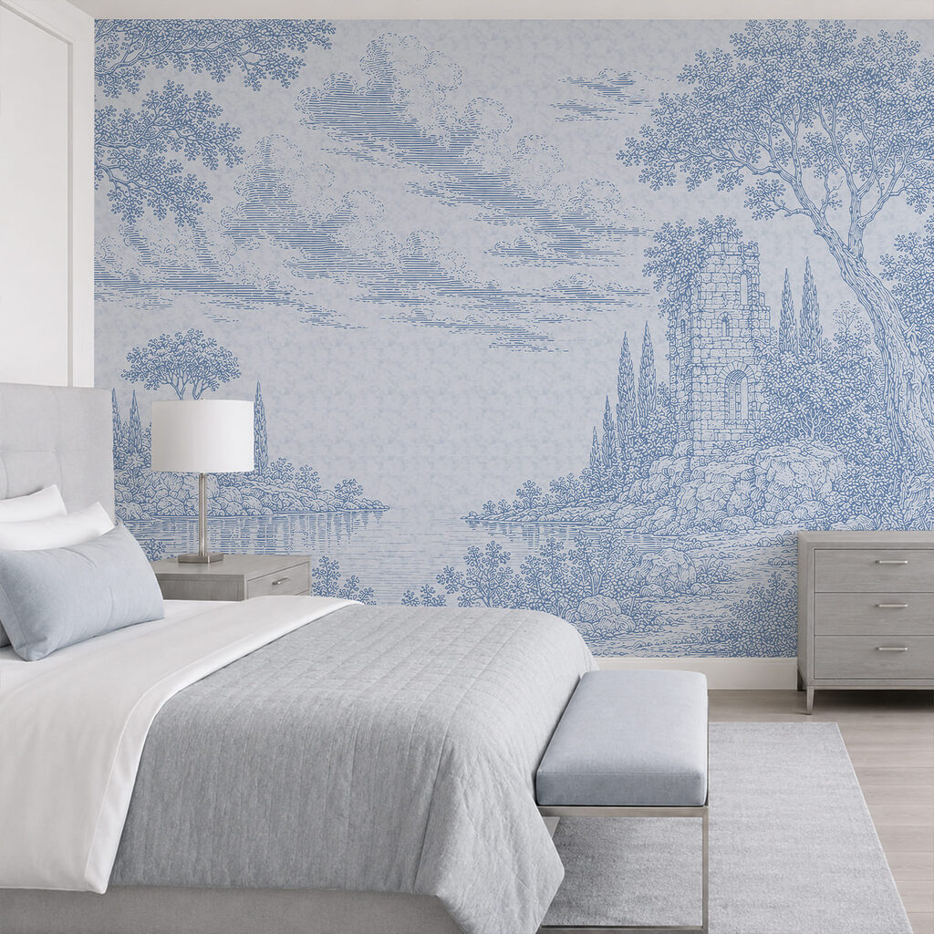 Lakeside Toile in an interior