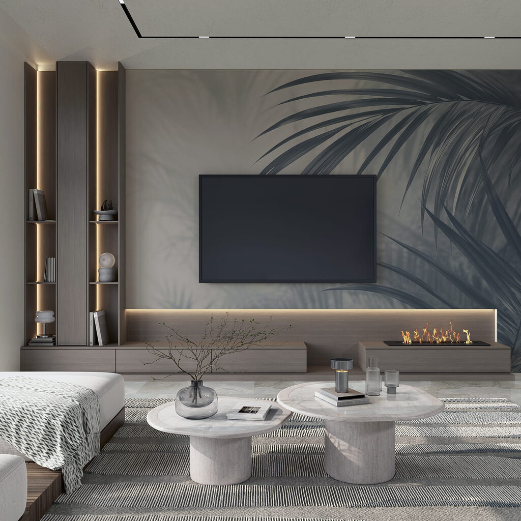 Palm Fronds in Shadow — interior 3