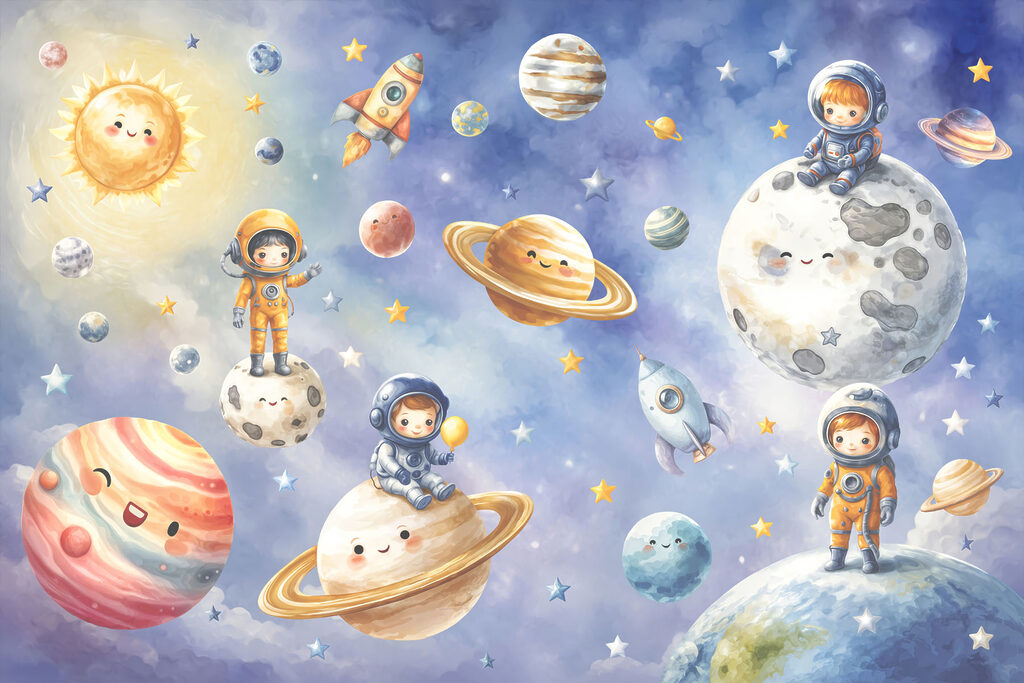 Little Space Explorers — full design