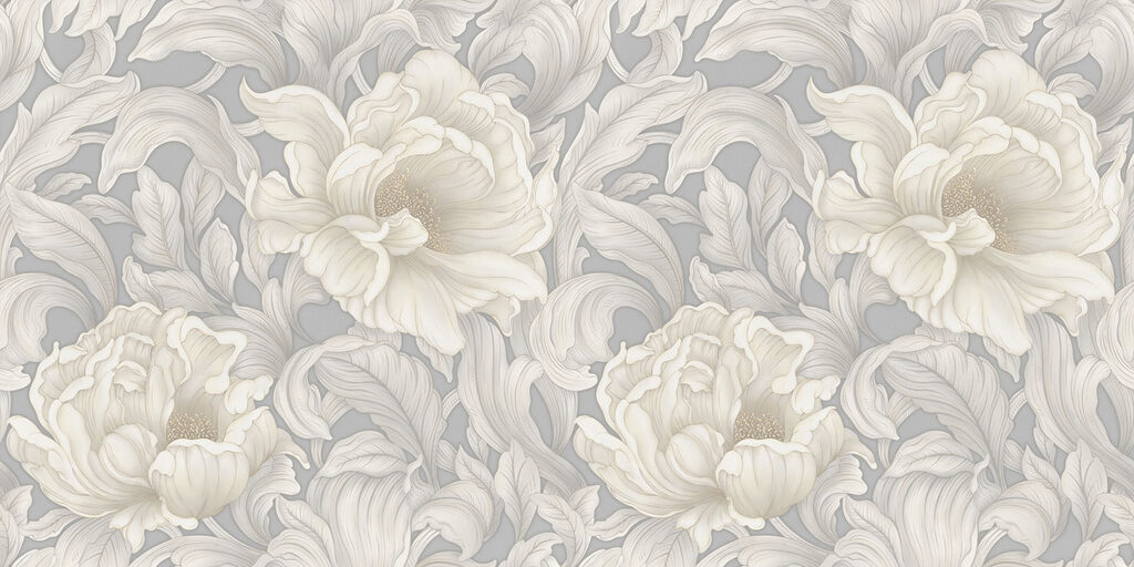 Peony Tapestry — full design