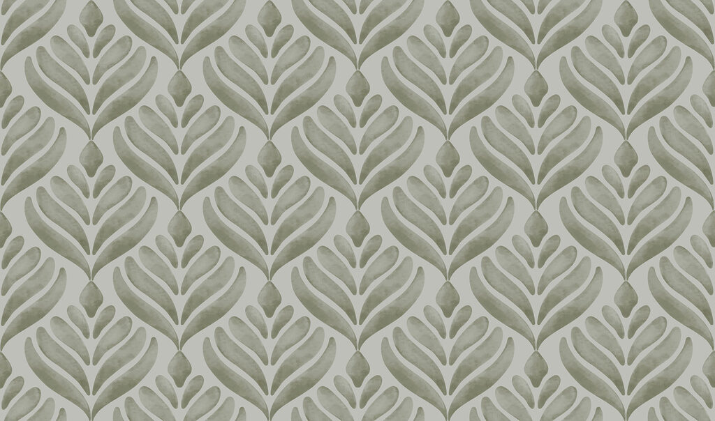 Leaf Emblem Pattern — full design