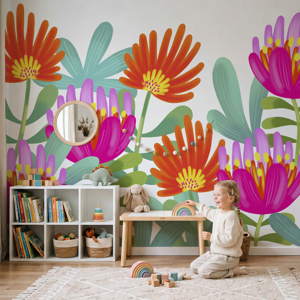 Joyful Flower Garden in an interior