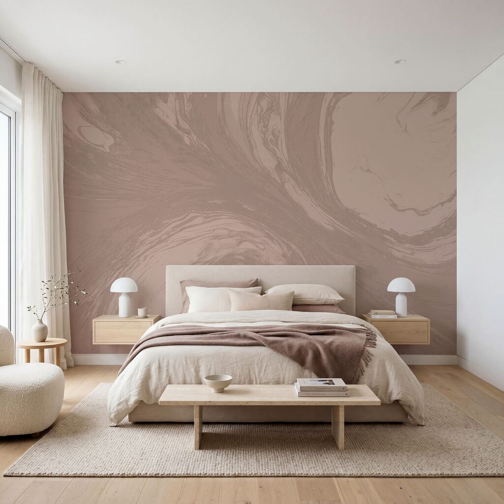 Softly Swirling Paint in an interior