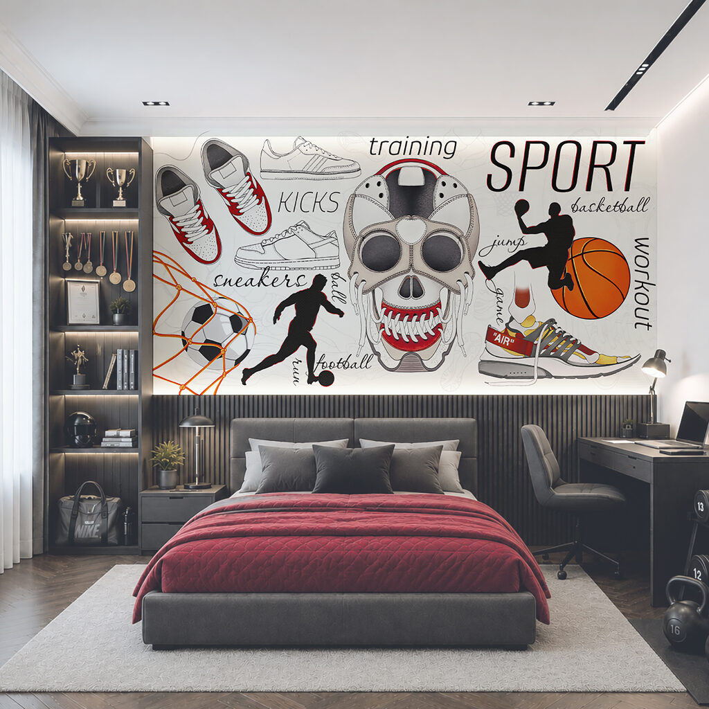 Street Sport Collage in an interior