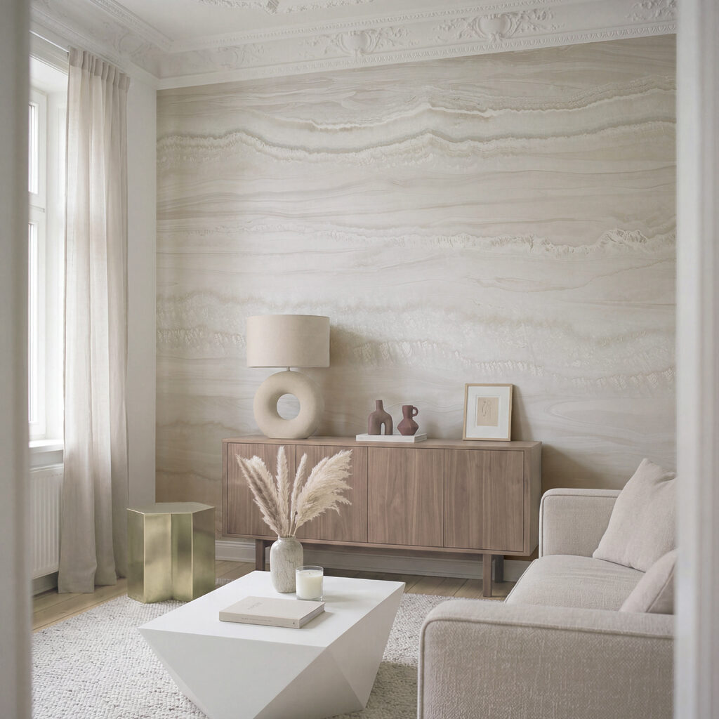 Gentle Stone Bands in an interior