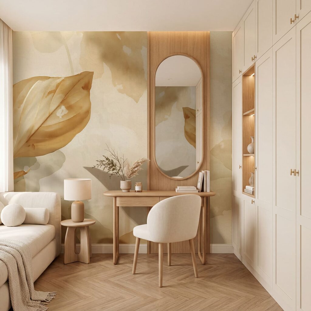 Leaves in Gentle Shadow in an interior