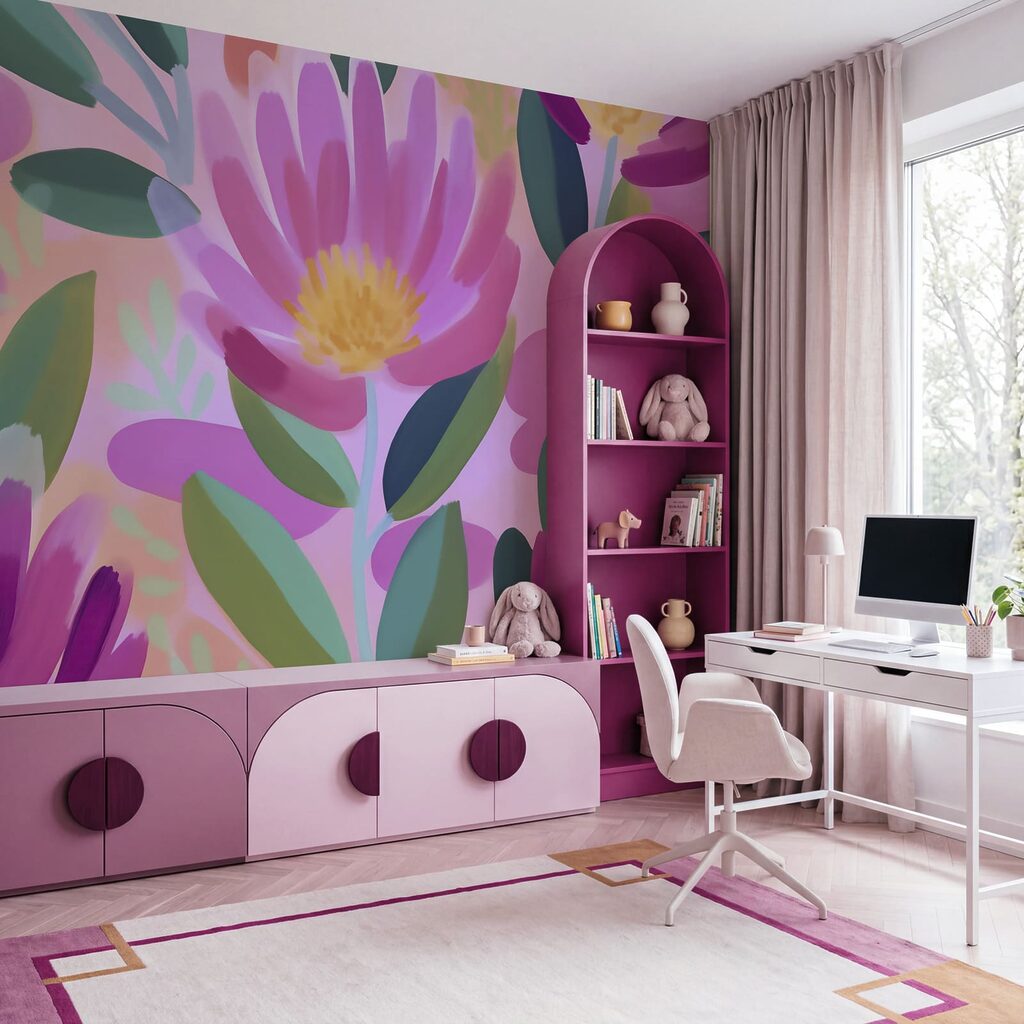 Bold Garden Blooms in an interior