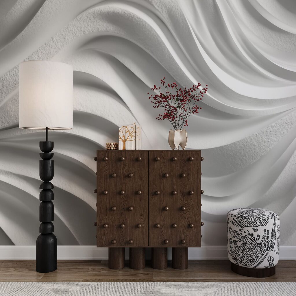 Flowing Sculpted Folds in an interior