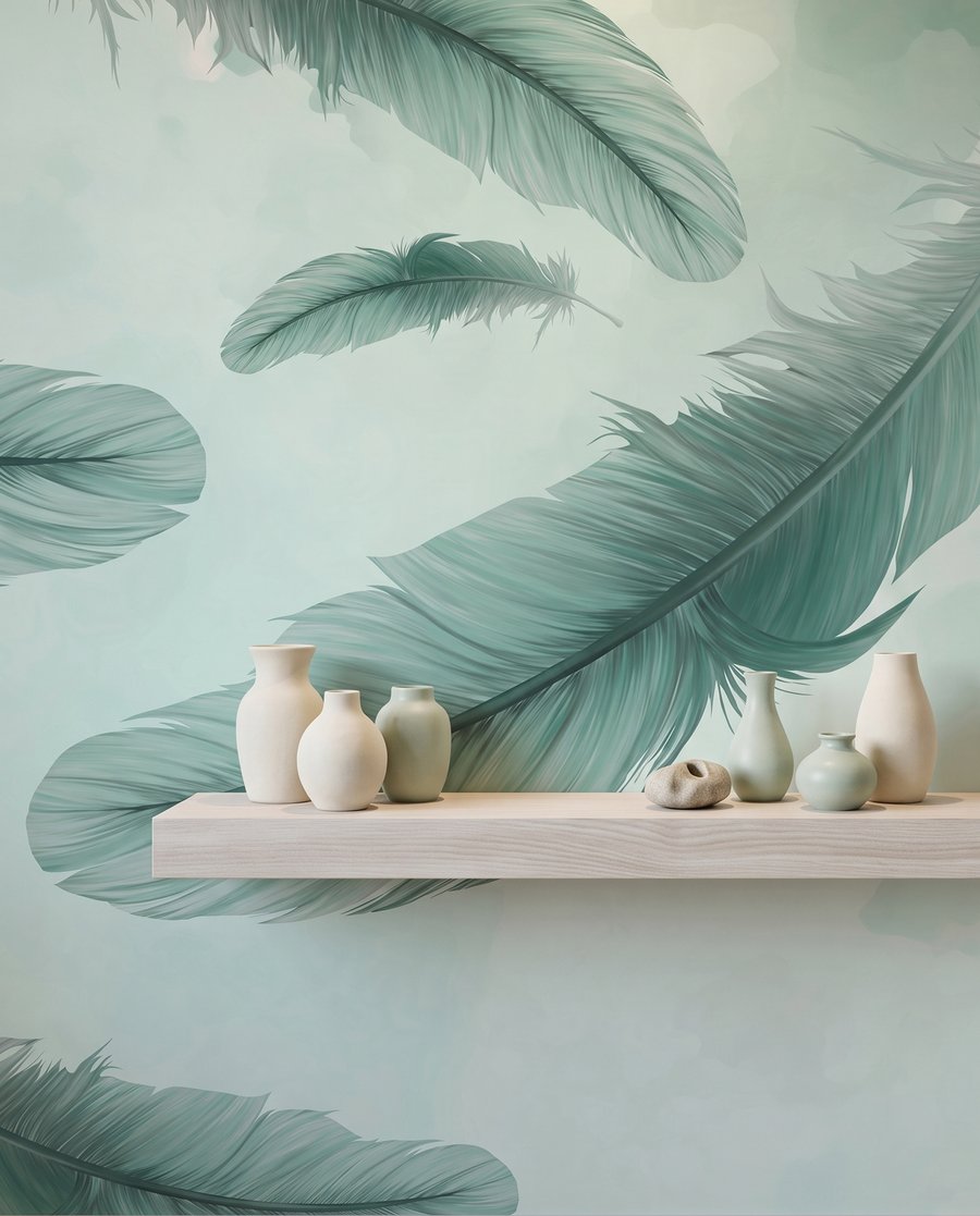 Feathers Adrift — detail