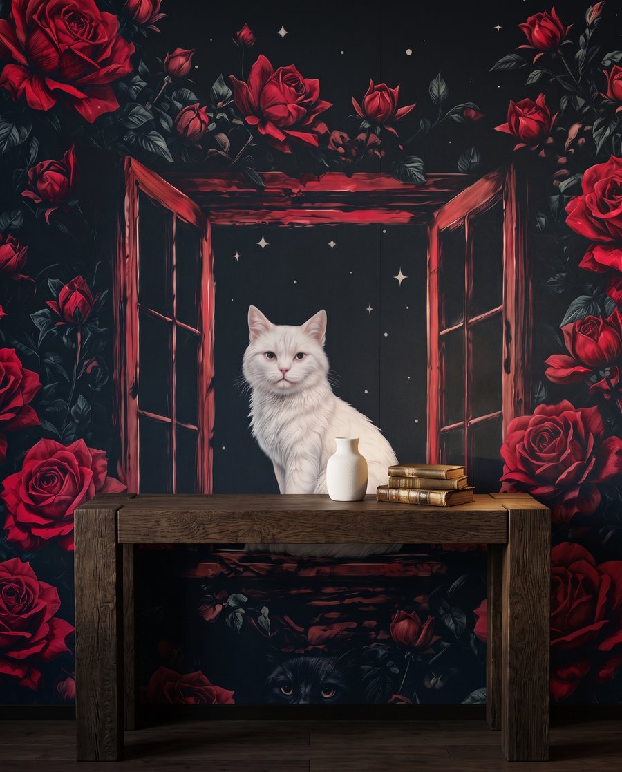 Rose Window Cats — interior 3