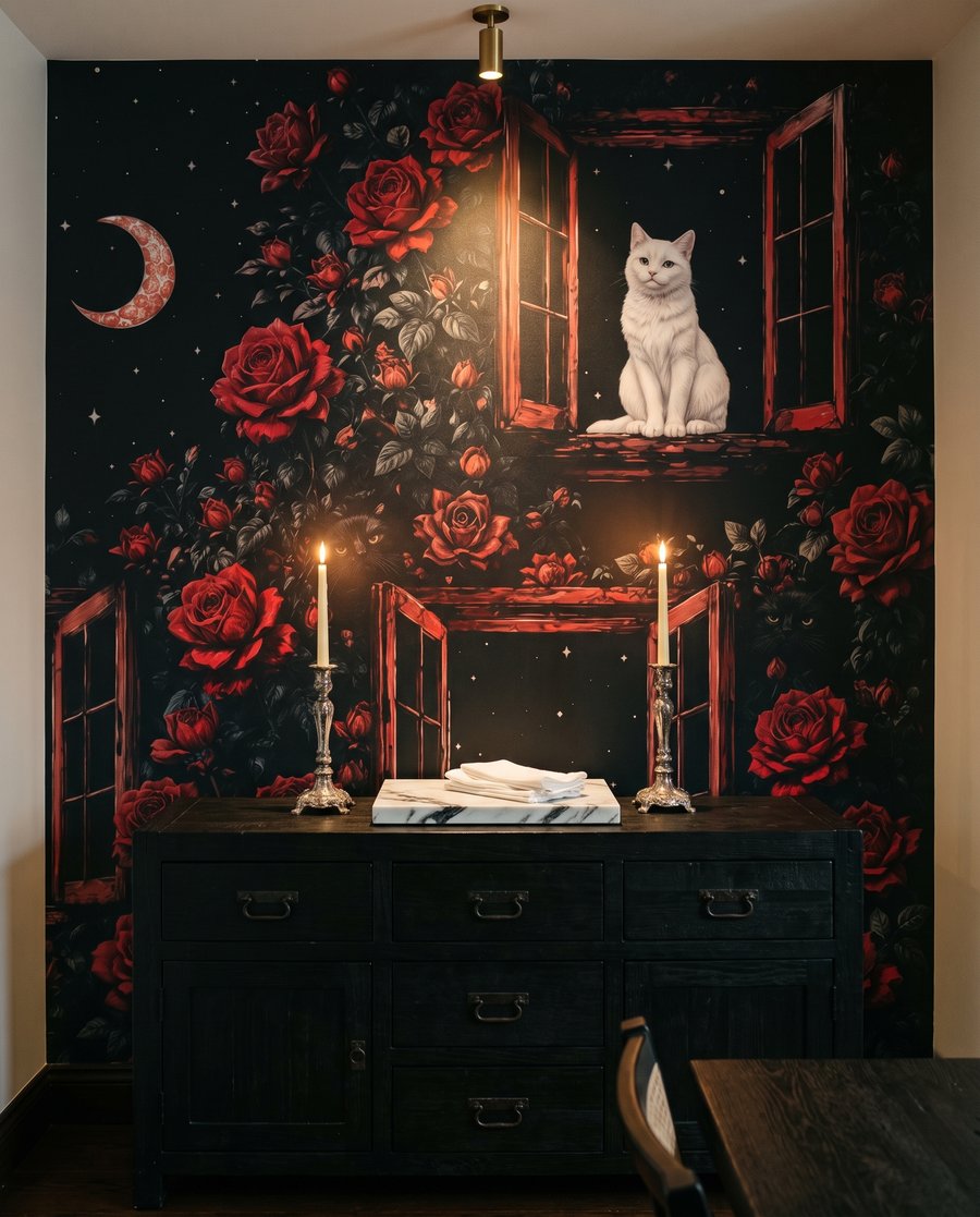 Rose Window Cats — interior 6