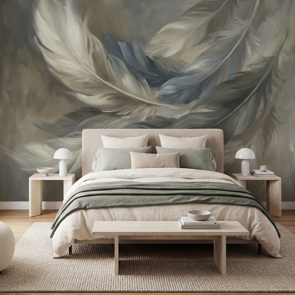 Sweeping Feather Forms in an interior