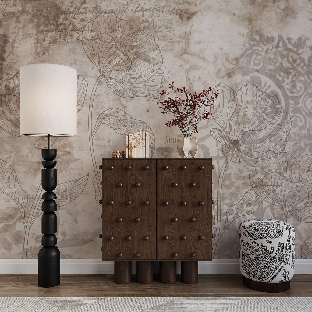 Faded Floral Scrollwork — interior 3