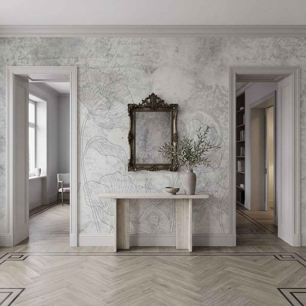Faded Floral Scrollwork — interior 5