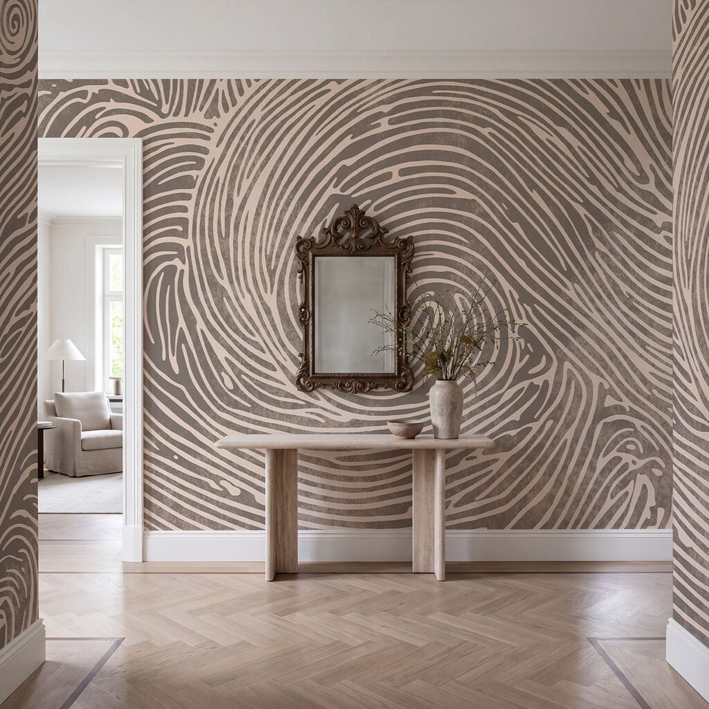 Swirling Fine Lines in an interior