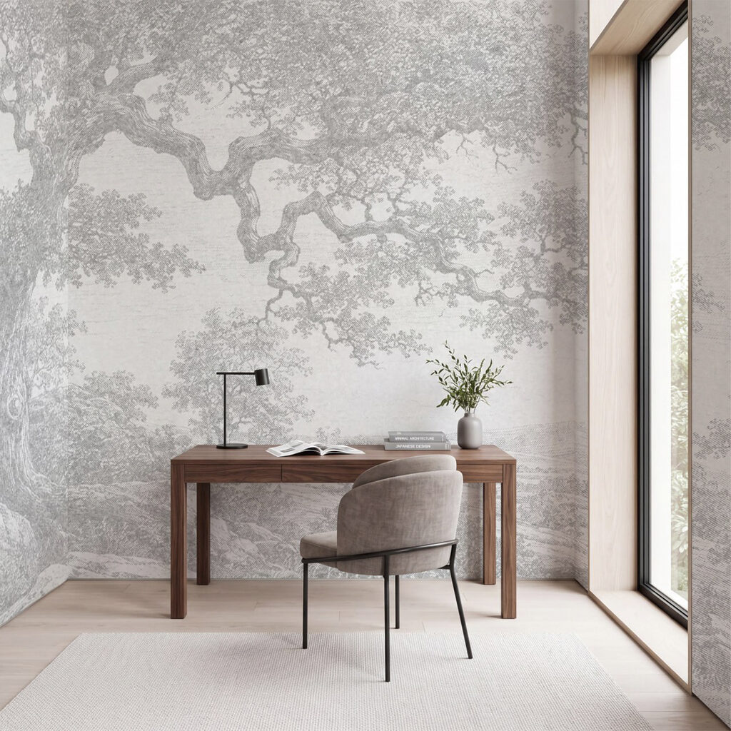 Tree by the Rocks in an interior