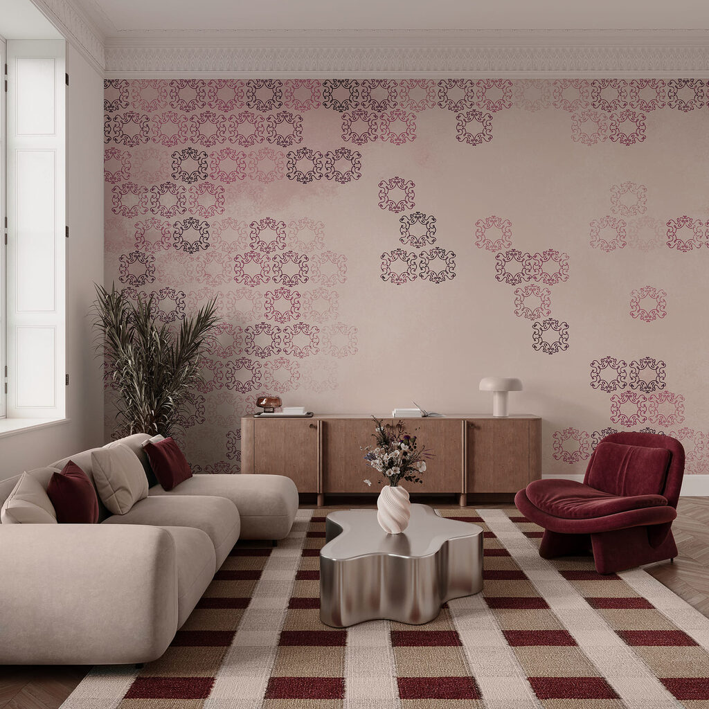 Faded Floral Geometry — interior 1
