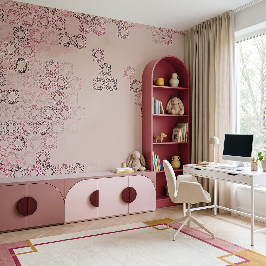 Faded Floral Geometry — interior 3