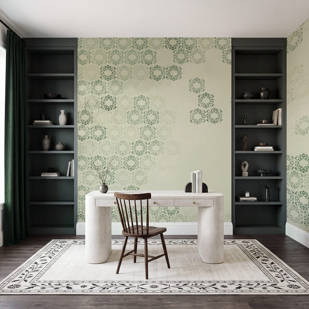 Faded Floral Geometry — interior 1