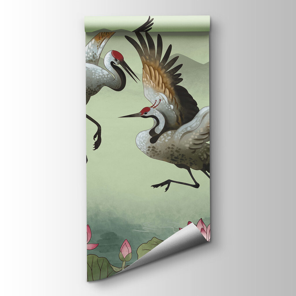 Cranes Over Lotus — product view