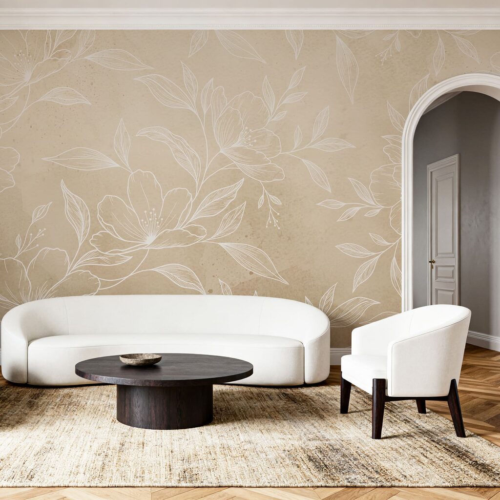 Foliage in Fine Lines in an interior