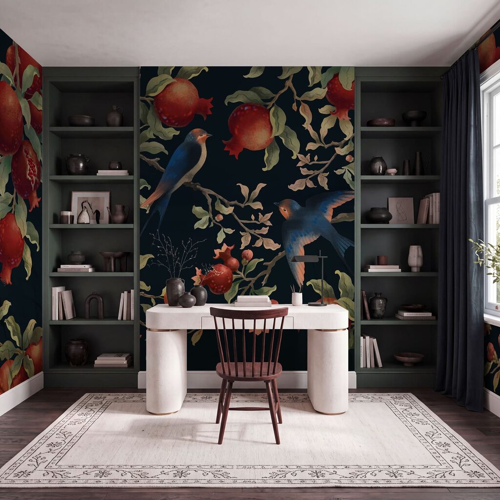 Birds and Pomegranates — interior 1