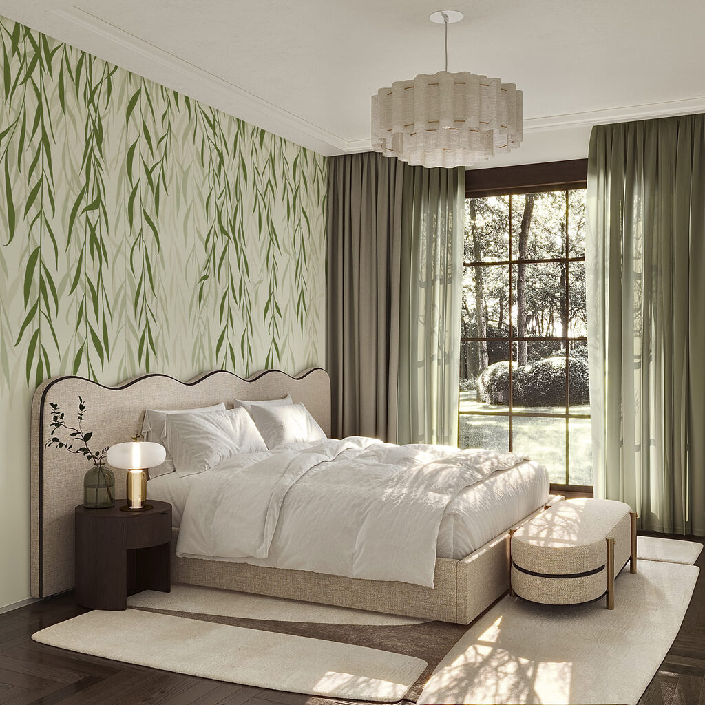 Willow Leaf Curtain — interior 1