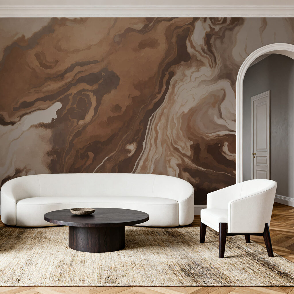 Earth Marbling in an interior