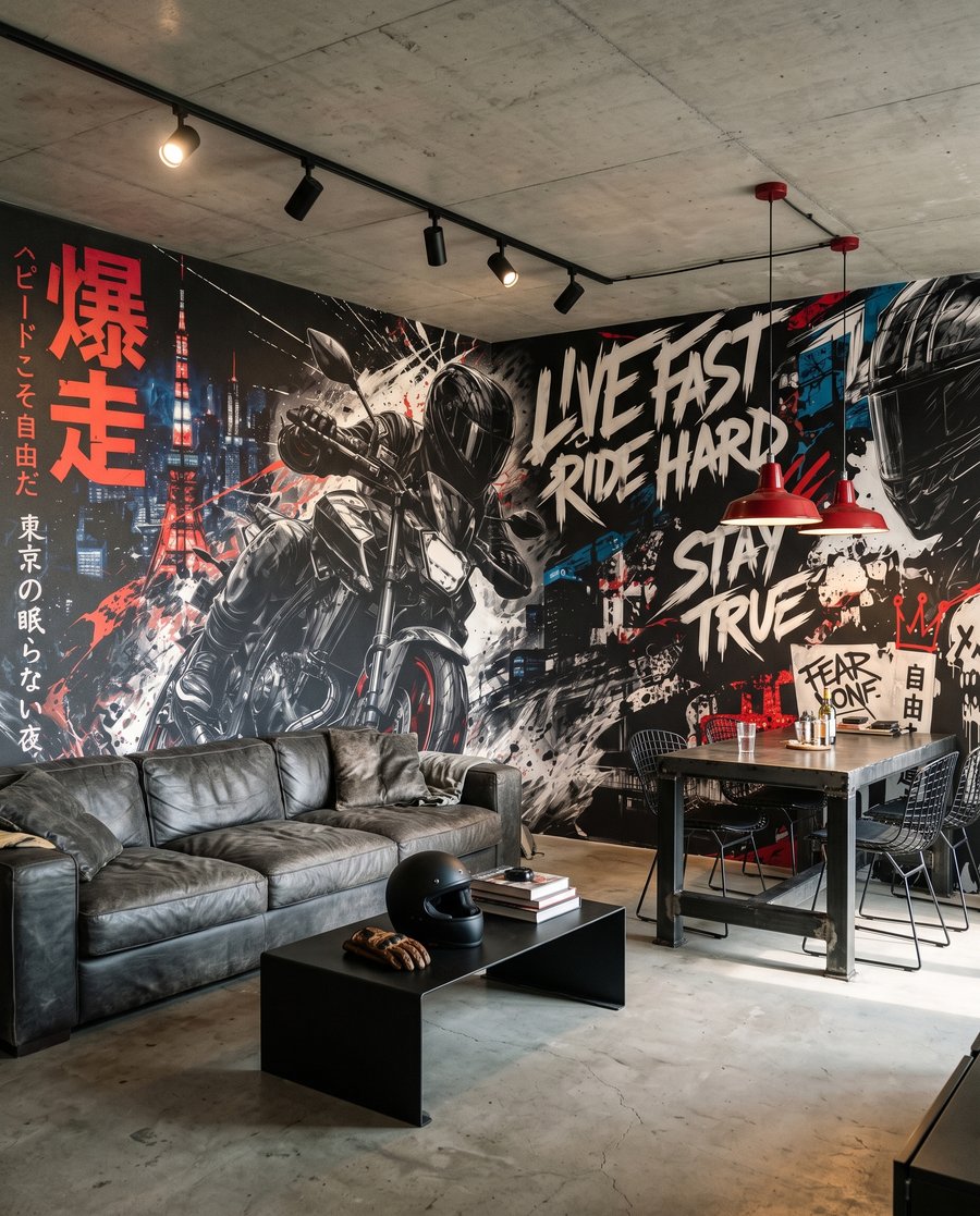 Motorcycle Street Spirit in an interior