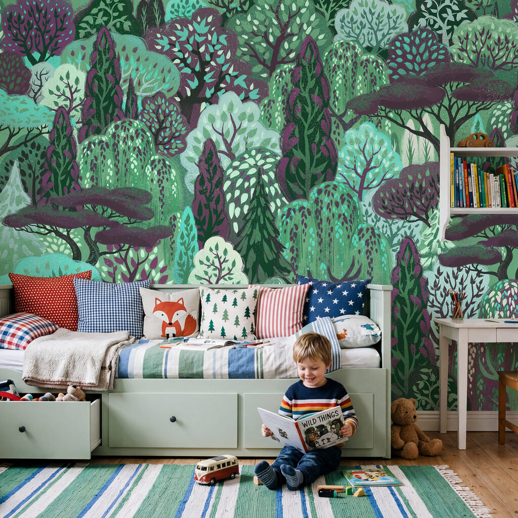 Woodland Treetop Pattern — interior 1