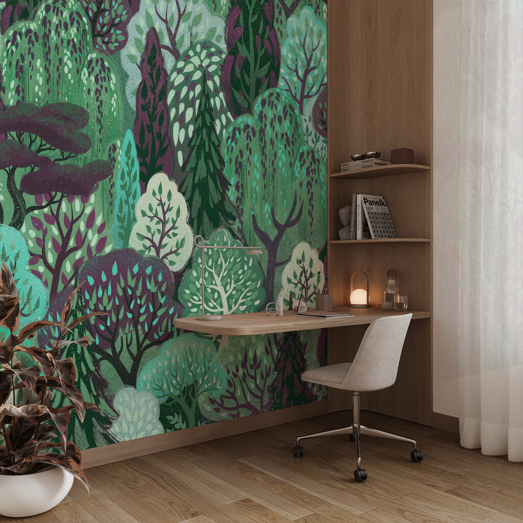 Woodland Treetop Pattern — interior 3