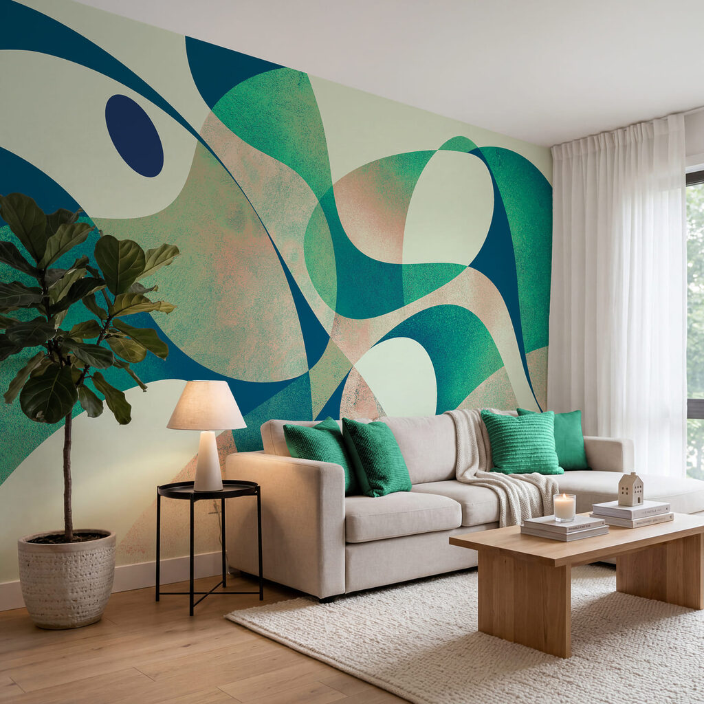 Playful Monochrome Curves — interior 1