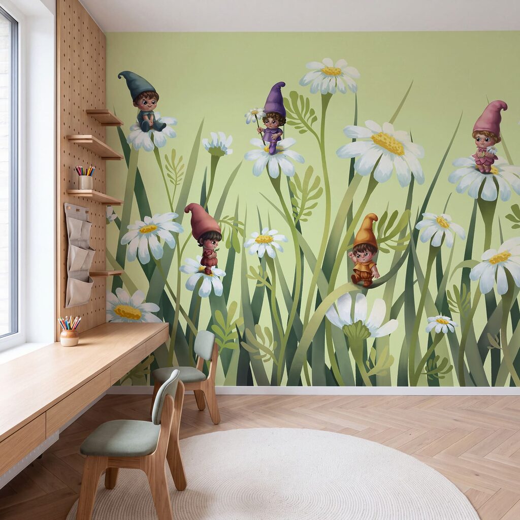 Gnomes Among Daisies — interior 2