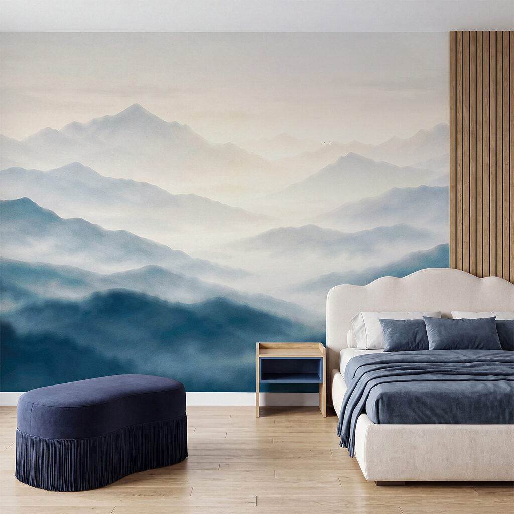 Mountain Layers at Dawn in an interior